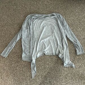 Light Gray Active Wear Cardigan